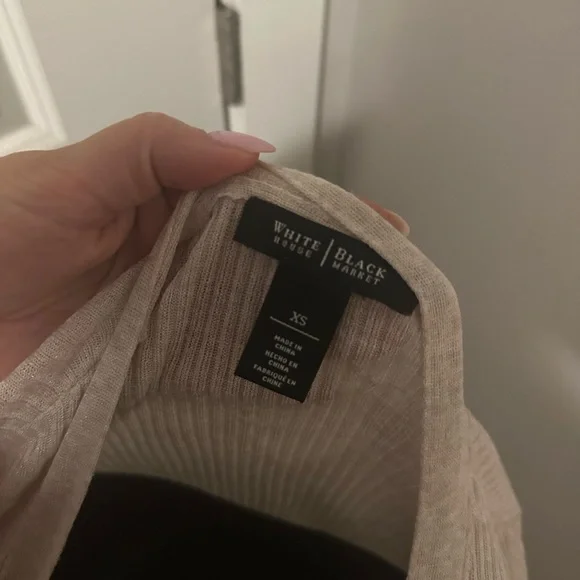 White House Black Market Long Ribbed Duster Cardigan - Picture 4 of 5